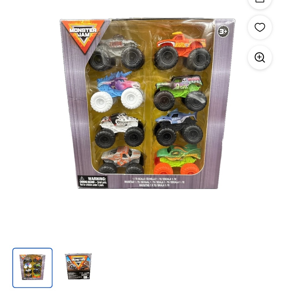 Monster Jam Die-Cast Truck Set - Multicolor